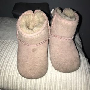 Baby girl pink sude ugg booties